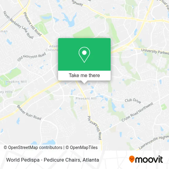World Pedispa - Pedicure Chairs map