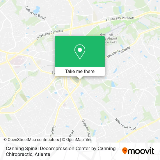 Canning Spinal Decompression Center by Canning Chiropractic map