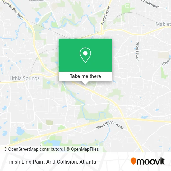 Finish Line Paint And Collision map