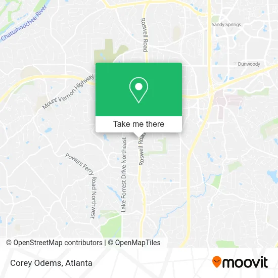 Corey Odems map