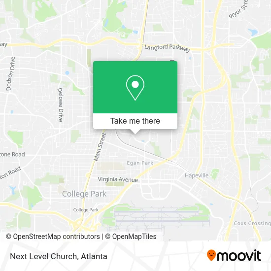 Next Level Church map