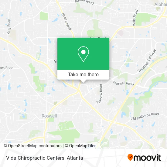 Vida Chiropractic Centers map