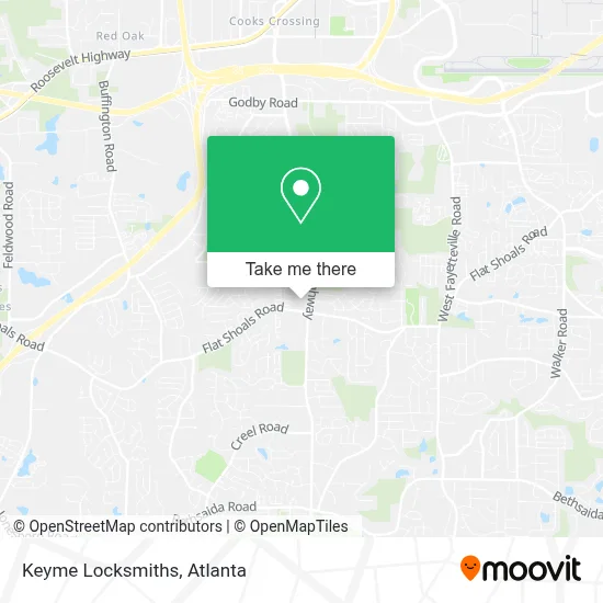 Keyme Locksmiths map