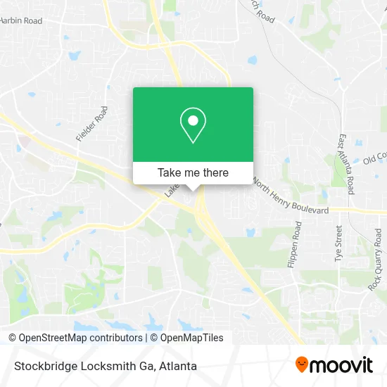 Stockbridge Locksmith Ga map