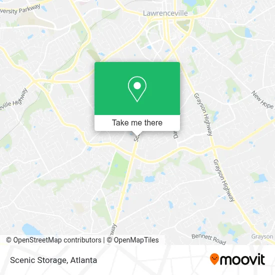 Scenic Storage map