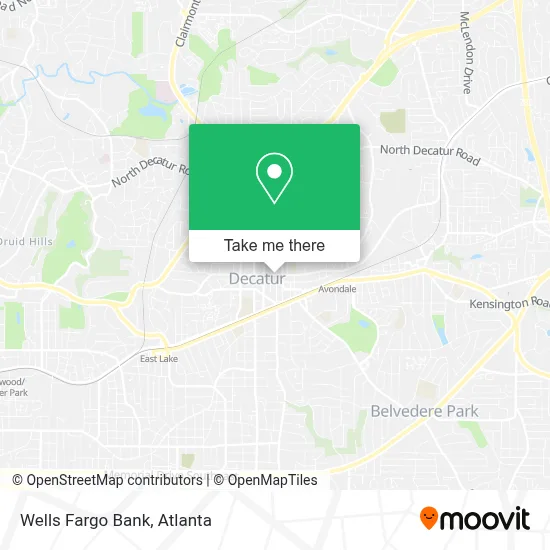 Wells Fargo Bank map