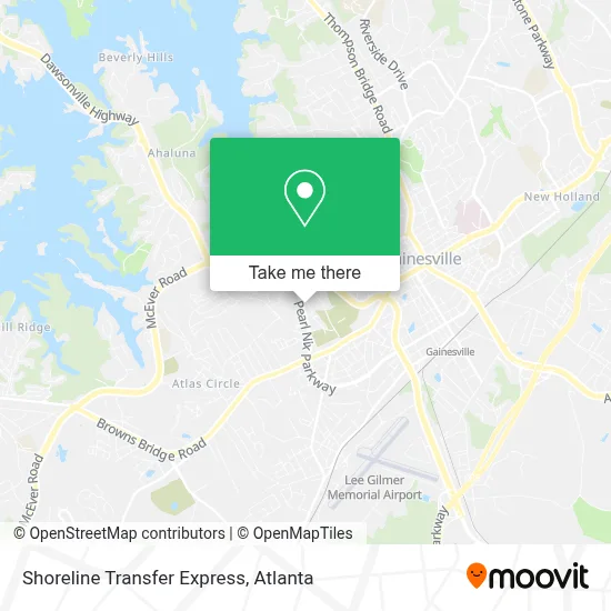 Shoreline Transfer Express map