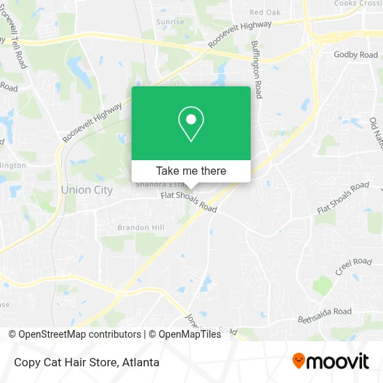 Copy Cat Hair Store map
