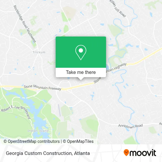 Georgia Custom Construction map