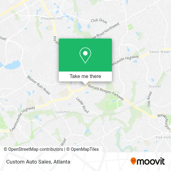 Custom Auto Sales map