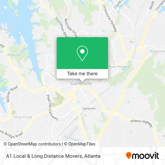 A1 Local & Long Distance Movers map