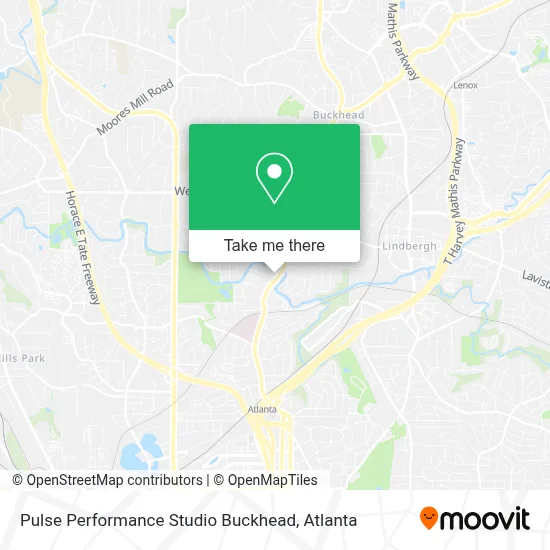 Pulse Performance Studio Buckhead map