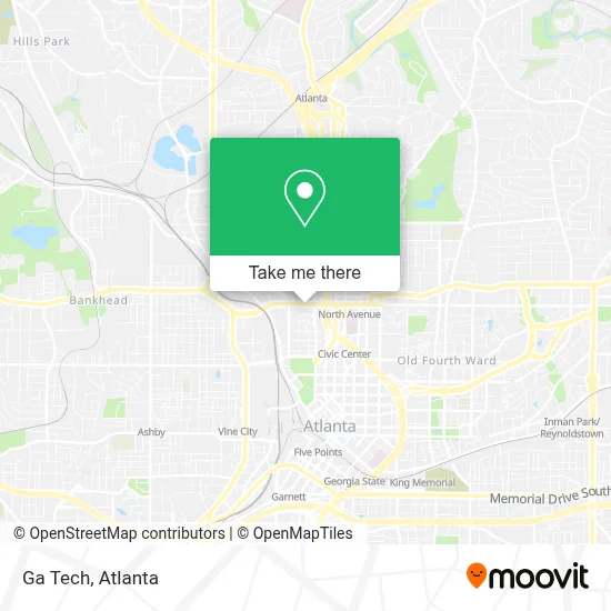 Ga Tech map
