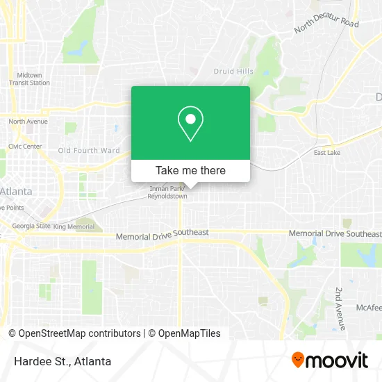 Hardee St. map
