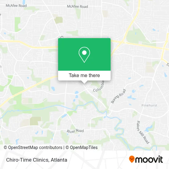 Chiro-Time Clinics map