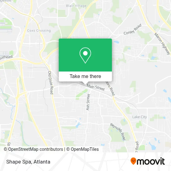 Shape Spa map