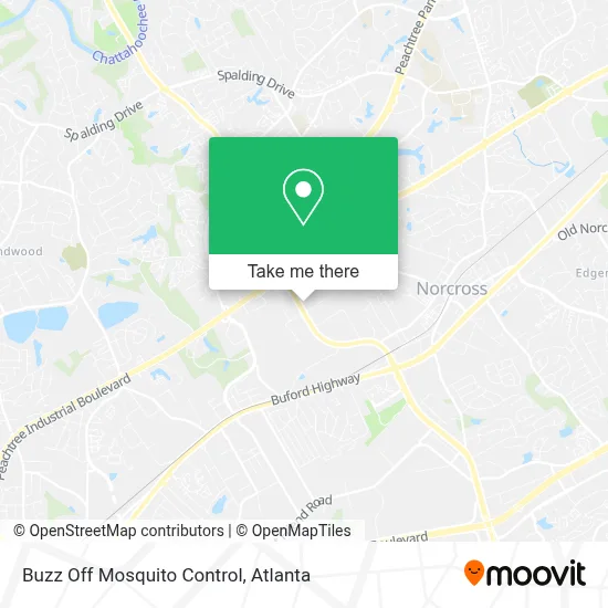 Buzz Off Mosquito Control map