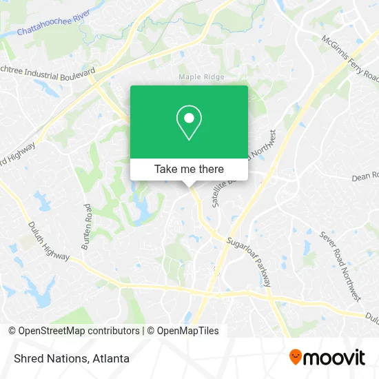Shred Nations map