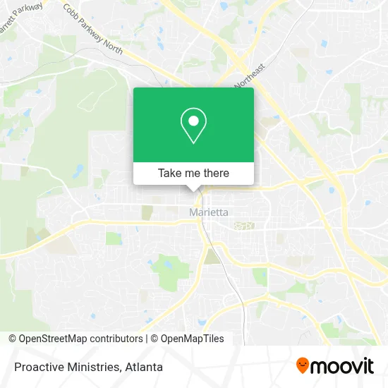 Proactive Ministries map