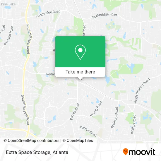 Extra Space Storage map