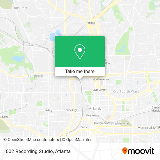 602 Recording Studio map