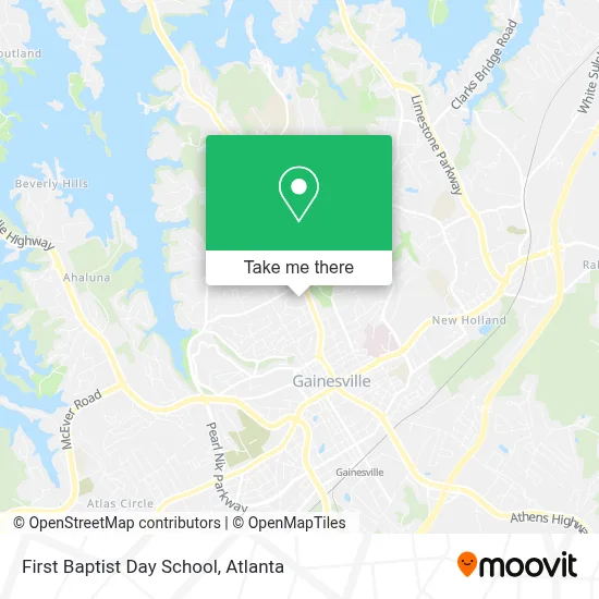 First Baptist Day School map