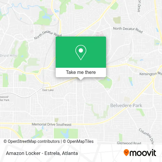 Amazon Locker - Estrela map