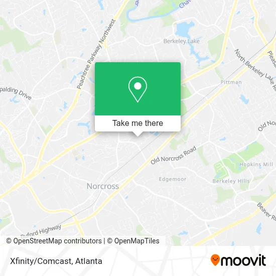 Xfinity/Comcast map