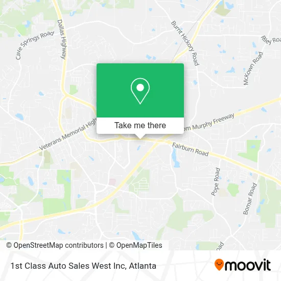 1st Class Auto Sales West Inc map