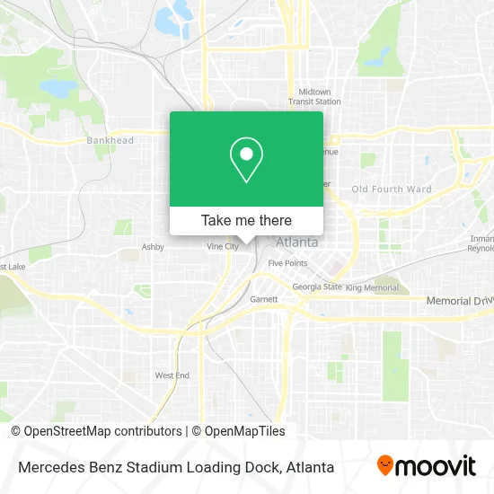 Mercedes Benz Stadium Loading Dock map