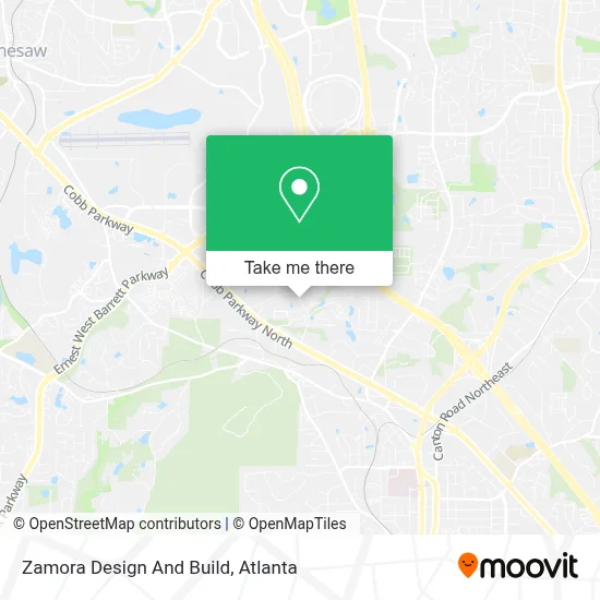 Zamora Design And Build map