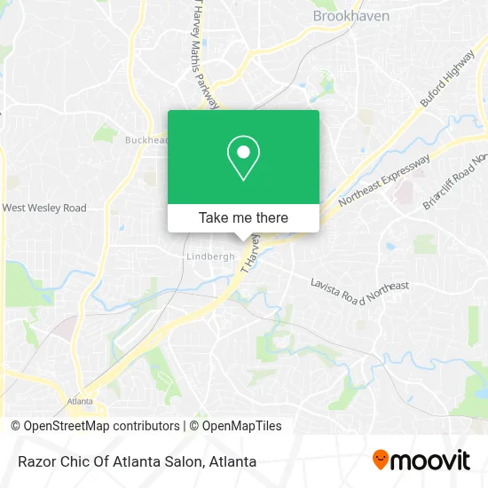 Razor Chic Of Atlanta Salon map