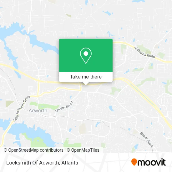 Locksmith Of Acworth map