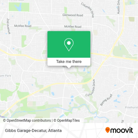 Gibbs Garage-Decatur map