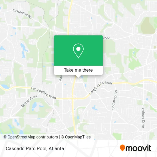 Cascade Parc Pool map