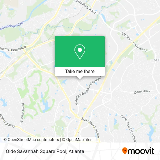 Olde Savannah Square Pool map