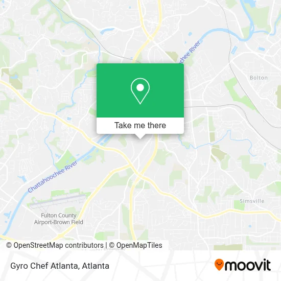 Gyro Chef Atlanta map