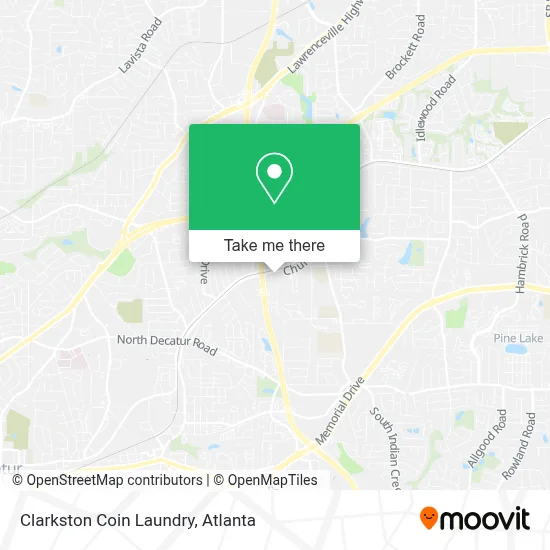 Clarkston Coin Laundry map