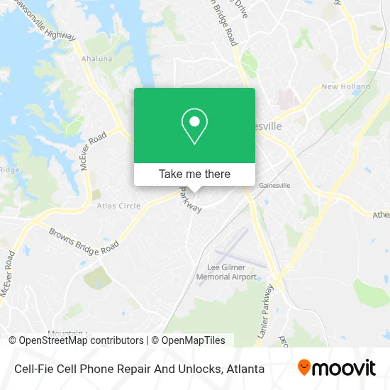 Cell-Fie Cell Phone Repair And Unlocks map
