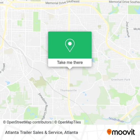 Atlanta Trailer Sales & Service map