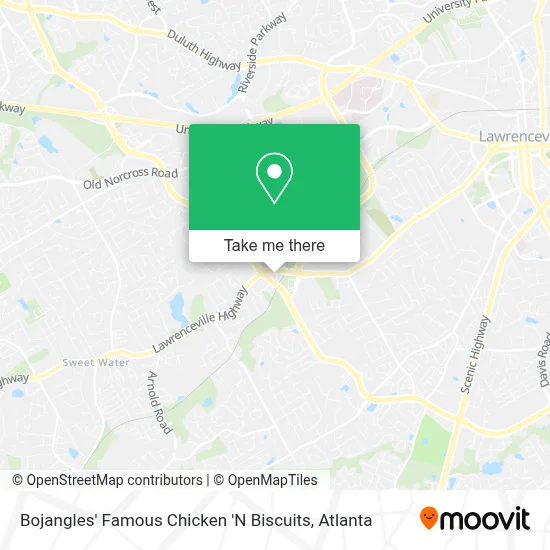 Bojangles' Famous Chicken 'N Biscuits map