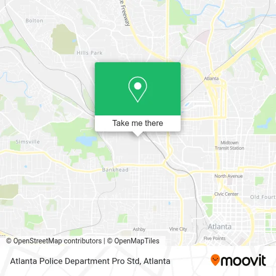 Atlanta Police Department Pro Std map