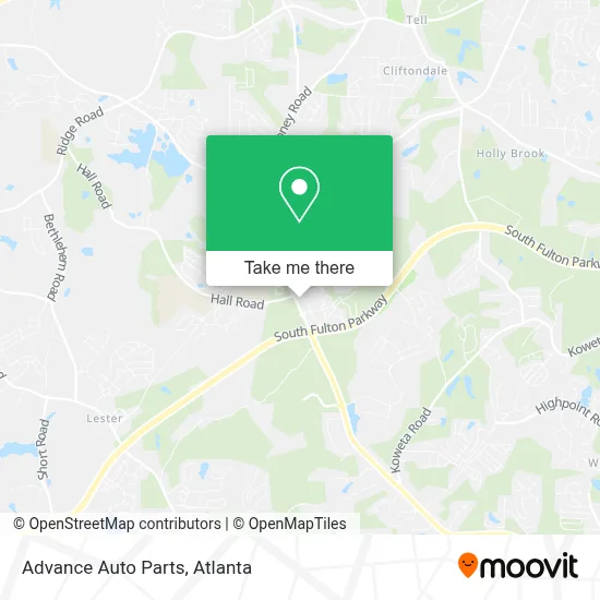 Advance Auto Parts map