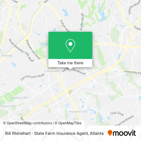 Bill Rhinehart - State Farm Insurance Agent map