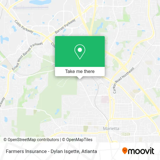 Farmers Insurance - Dylan Isgette map