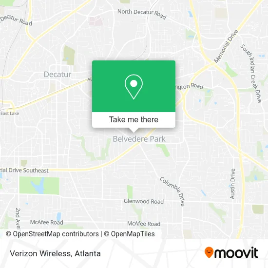 Verizon Wireless map