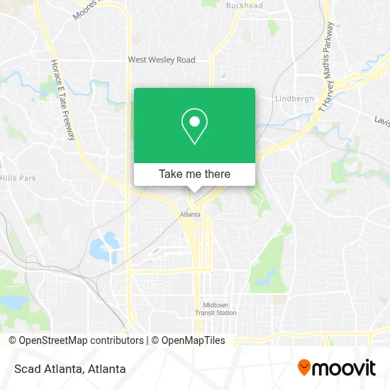 Scad Atlanta map
