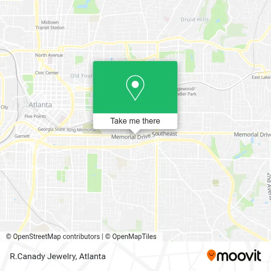 R.Canady Jewelry map