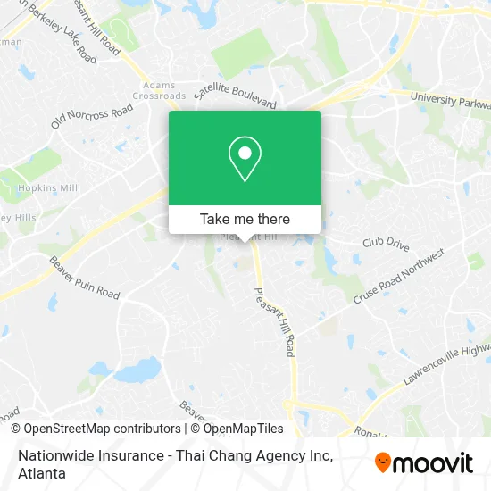 Nationwide Insurance - Thai Chang Agency Inc map