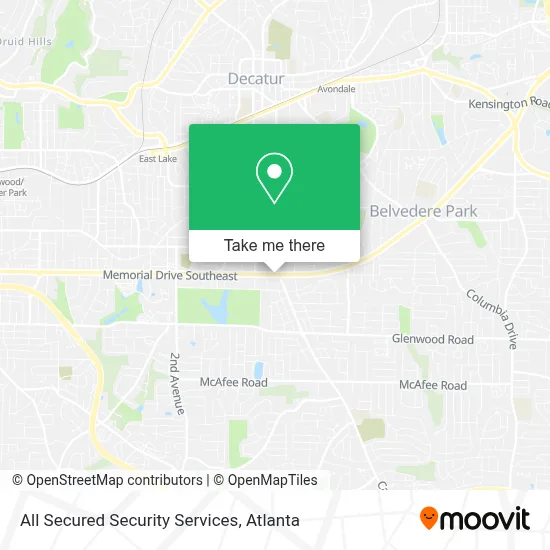 All Secured Security Services map